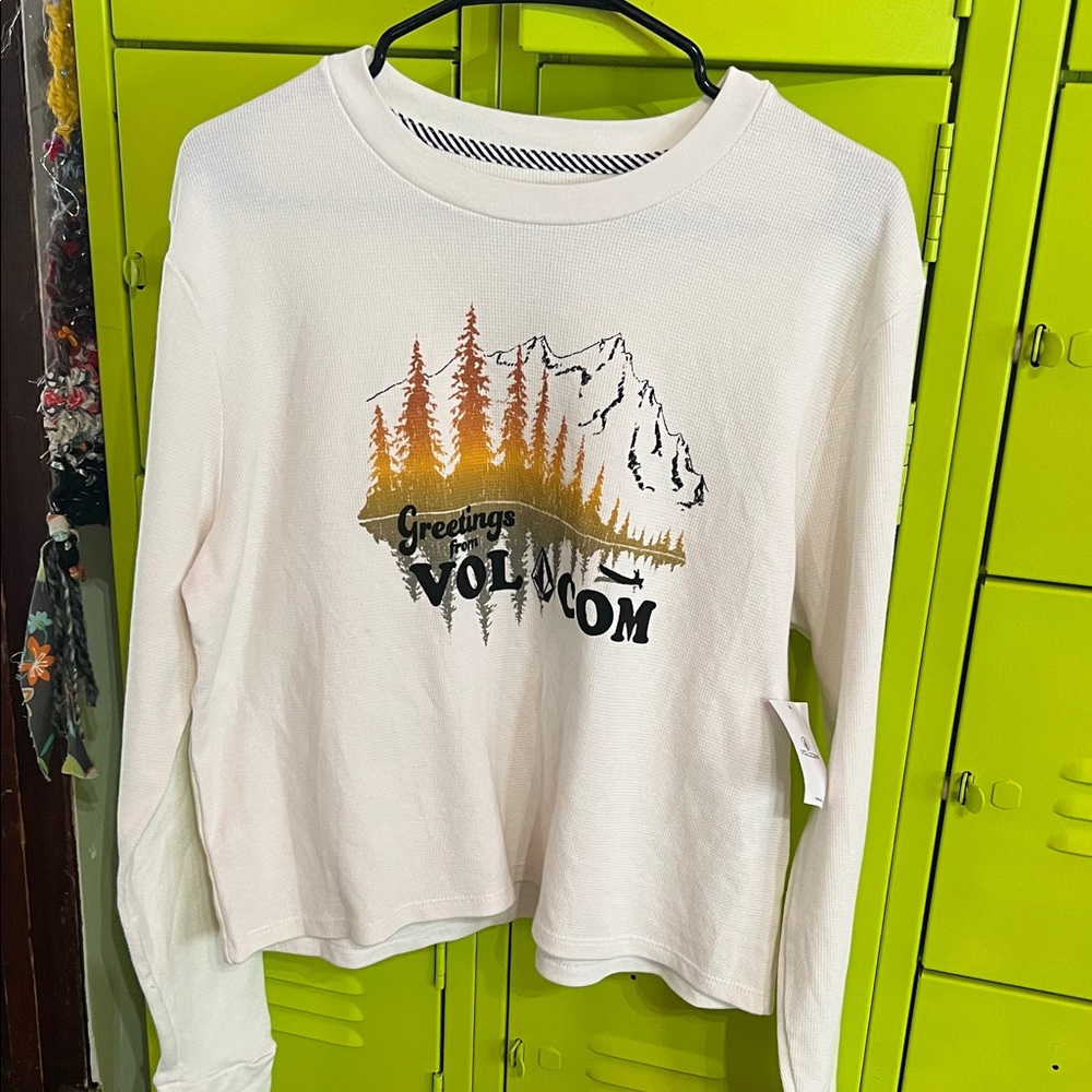 Volcom  Cream Graphic Long Sleeve Top